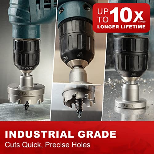 EZARC Carbide Hole Saw Heavy Duty, Hole Cutter for Stainless Steel, Sheet Metal 1-1/2" 38mm - size: 1-1/2" | 38mm, style: Single Pack