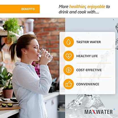 Max Water 5 Micron 20 x 4.5 Sediment Filter 20 inch Replacement Cartridge - size: 10 Counts, style: 5 Micron