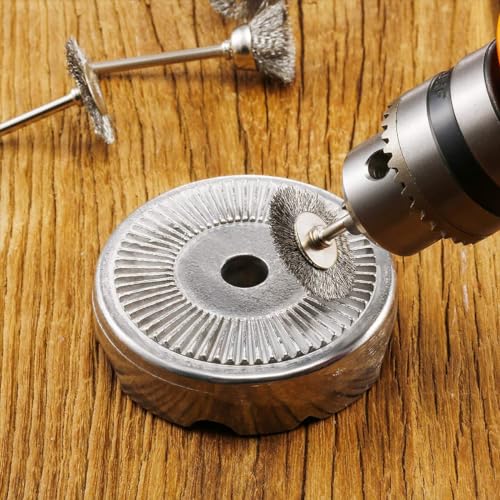 Wheel Brush 100 Pcs Wire Polishing Set for Rotary Tools - style: 100PCS T-Type