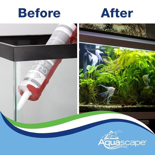 Aquascape Black Silicone Sealant – Fish-Safe Waterproof Silicone for Ponds, Aquariums, Terrariums, and Home Repairs, 4.7 oz Tube, 22010 - color: Black, size: 4.7-ounce / Black