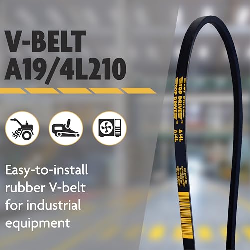 Top Drive A19/4L210, A/4L, Classic Wrapped V Belt, 1/2" x 21" - size: A19/4L210