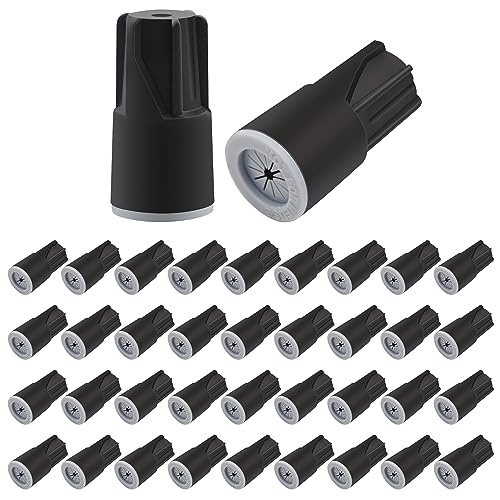 36 Pcs Black Waterproof Wire Connectors Outdoor Wire Nuts - color: black-36