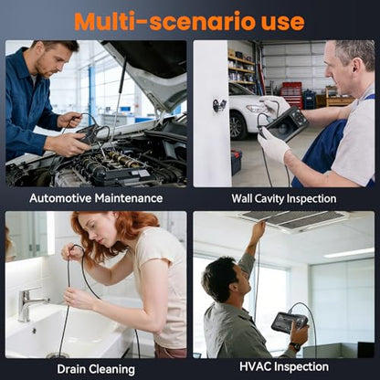 KIRFEIHT Endoscope Camera with Light - Industrial Borescope with 32GB Card - style: Single Lens