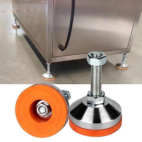 Heavy Duty Leveling feet,Leg Leveler 2.36" Dia Base,Adjustable Leveling feet M12 Thread, 1300 Lb Capacity,Capacity for Workbench, Machine, Cabinet, (D60xM12x50,4 Pack) - size: D60xM12x50,4 Pack