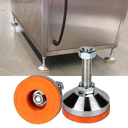 Heavy Duty Leveling feet,Leg Leveler 2.36" Dia Base,Adjustable Leveling feet M12 Thread, 1300 Lb Capacity,Capacity for Workbench, Machine, Cabinet, (D60xM12x50,4 Pack) - size: D60xM12x50,4 Pack