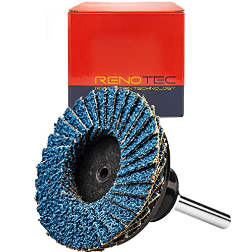 30 Pcs 2 Inch Mini Flap Disc, Zirconia High Density, with 1 Pcs 1/4 inch Shank Holder, for Metal Grinding, for Angle Die Grinder (60 GRIT) - style: Flap Disc #60