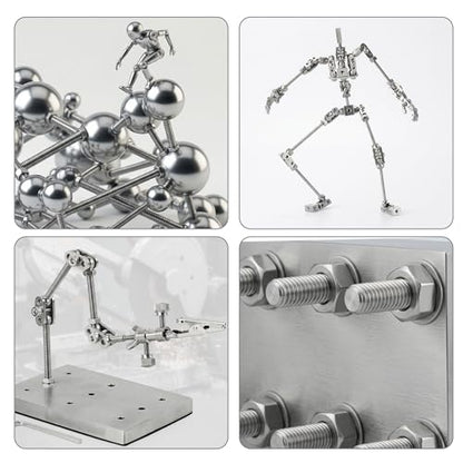 4Pcs Stainless Steel Fully Threaded Rods M10x300mm Right Threads with Nuts - size: M10x300mm