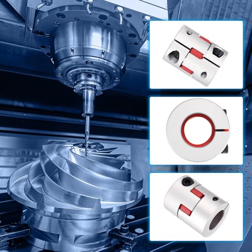 MECCANIXITY Aluminum Shaft Coupling 22mm - 22mm Flexible Spider Coupling - size: 22mm to 22mm