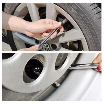 GODESON Heavy Duty Tire Pressure Gauge 10-150 PSI, Professional Dual Head Air Pressure Gauge for Truck Car Motorcycle, Accurate Reading Pen Style Tire Gauge with 1-10 Bar Range - size: 1pack