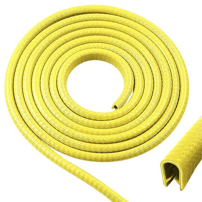 20ft(6000mm) 1/16"(1.5mm) UZ-01 Yellow Rubber Edge Trim,U Channel - size: 1/16in 20ft yellow UZ-01