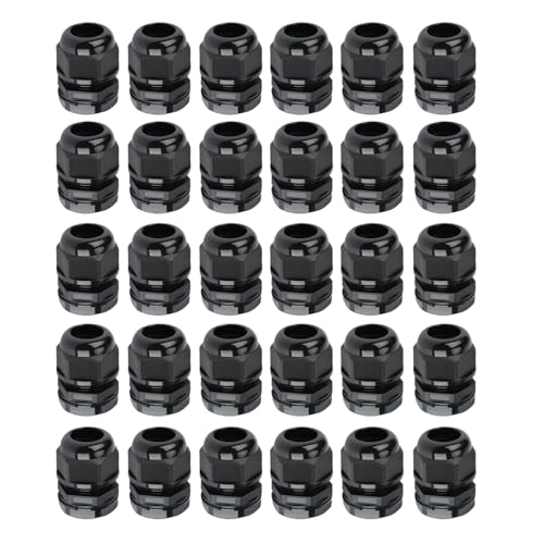 30 Pcs 1/2" NPT Cable Gland 6-12mm Waterproof IP68 Nylon PA66 Connector - size: NPT 3/4" Spring(6Pcs)