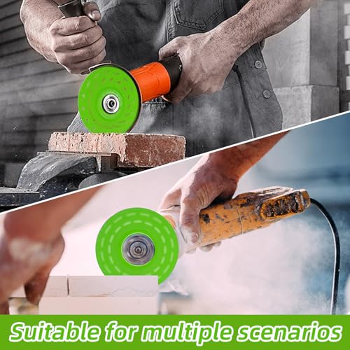 4PCS 4-1/2 Inch Diamond Saw Blades - Ceramic, Glass, Rock & Tile Cutting Disc for Angle Grinder, Industrial Strength Diamond Blade Set