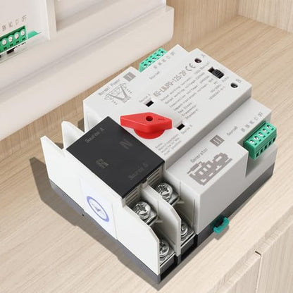 2P 100A Dual Power Automatic Transfer Switch, 220V - size: 2P 100A 220V