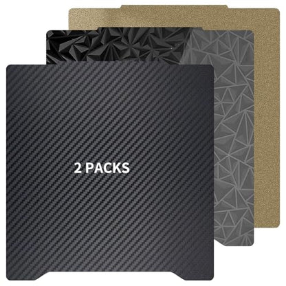 2 Pack PET PEO Build Plate + Textured PEI Sheet 196.3x190mm for Prusa Mini - size: 190x190mm-2pcs