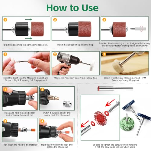 185PCS Dremel Polishing Kit-Buffing & Rotary Tool Accessories Metal - size: 10 Styles-185pcs