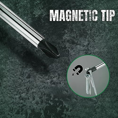 SK 11-Piece Magnetic Screwdriver Set, Slotted/Phillip/Star Screwdrivers - size: 11PC