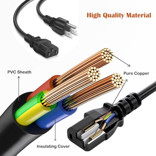 Power Cord for Fluke 1555 1550 1550B 1550C Insulation Resistance Testers