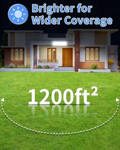 11000LM Shop Light Plug in with Switch, IP66 Bay Light for Garage Workbench - size: 4 Pack