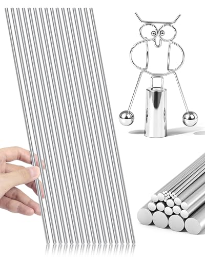 FIVEIZERO 18Pcs 3mm x 300mm 304 Stainless Steel Round Rod - size: 3 mm
