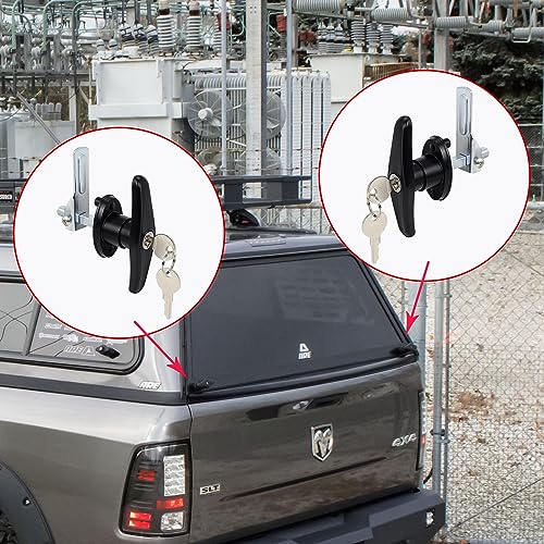 Steel T-Handle Cam, Locking cam for use with T Handle Locks 2Pcs (Left&Right) - style: Locking cam 1 Set(Left & Right)