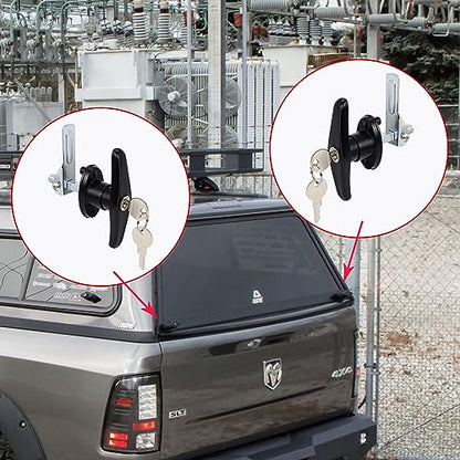 Steel T-Handle Cam, Locking cam for use with T Handle Locks 2Pcs (Left&Right) - style: Locking cam 1 Set(Left & Right)