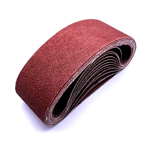 3x18 Belt Sander Sanding Belts 80 Grit, 12 Pack - color: 80 Grit, size: 3x18in