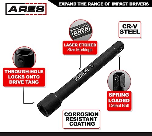ARES 70032 3/8-Inch Drive Impact Extension Bar Set