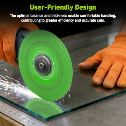 8 Pack 4.5 Inch Glass Cutting Discs, 7/8 Inch Arbor Diamond Blades