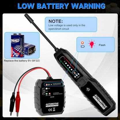 VSTM Wire Tracer, DC 6‑42V Automotive Open & Short Circuit Finder