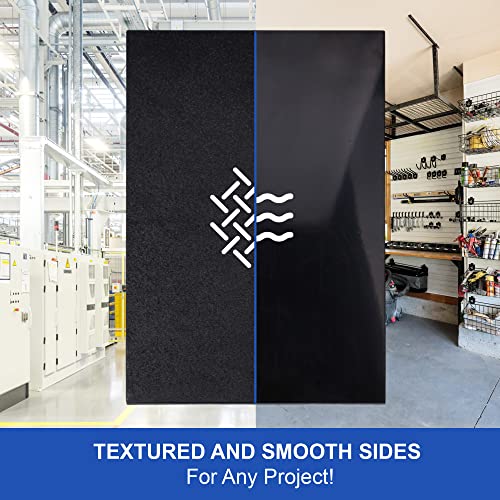 Duco ABS Plastic Sheet 1/8" (3mm) Thick 24" x 36" - 1 Pack of USA-Made Textured & Matte ABS Black Sheet - Heat Moldable Plastic Panel for Home Decor, Crafts, Robotics, DIY Projects and Industrial - size: 24" x 36"