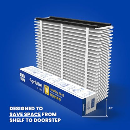 AprilAire 610 Replacement Filter for AprilAire Whole House Air Purifier 1625FG - MERV 11, Clean Air & Dust, 16x25x4 Air Filter (Pack of 1) - style: Healthy Air 11