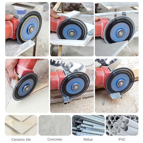 LOZLIN Diamond Blades for Angle Grinder, 4.5" Metal Cutting Blades, 3 Pack