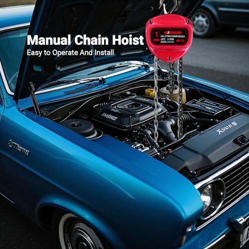 1 Ton Hand Chain Hoist for Engine Lift, Warehouses, Automotive - size: 1Ton 10FT