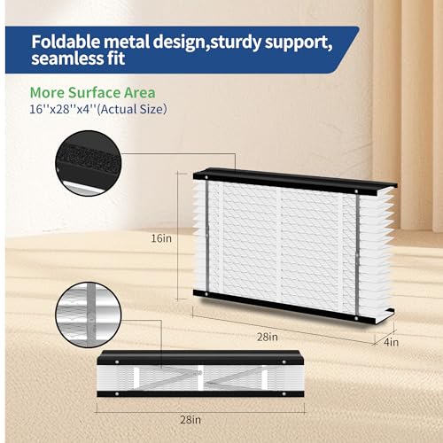 2 Pack, 413 Replacement Filter,Compatible with AprilAire 413 Whole House Air Purifiers Models1410,1610,2410,2416,3410,4400,MERV11 HVAC Furnace Filter Nominal Size: 16x25x4,Actual Size:16"x28"x4" - size: 413-2Pack