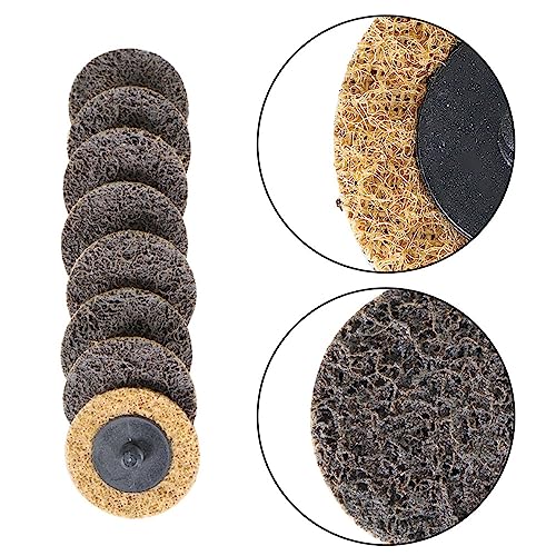50 Pcs 2Inch Brown Quick Change Surface Prep Conditioning Discs