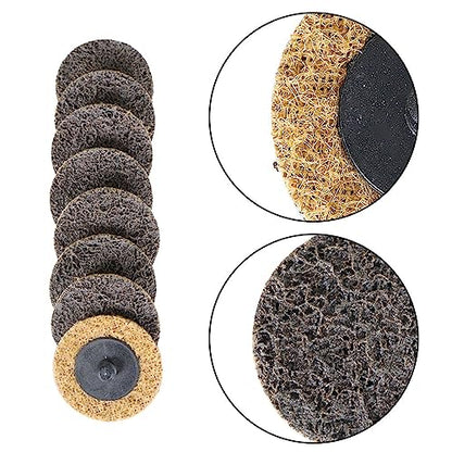 50 Pcs 2Inch Brown Quick Change Surface Prep Conditioning Discs