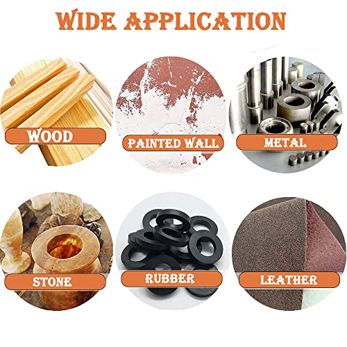 Utoolmart 10pcs 7 Inch 8 Hole Hook and Loop Sanding Disc 1500Grit Flocking Sandpaper for Random Orbit Sander - size: 1500 Grit