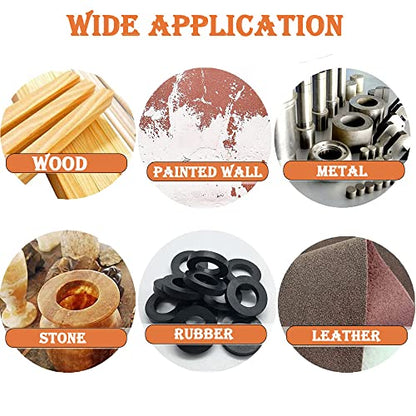 Utoolmart 10pcs 7 Inch 8 Hole Hook and Loop Sanding Disc 800Grit Flocking Sandpaper for Random Orbit Sander - size: 800 Grit
