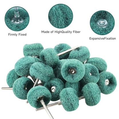 100 PCS Abrasive Buffing Wheel, 1 Inch Polishing Kit 150 Grit - style: Green 150 Grit 100pcs