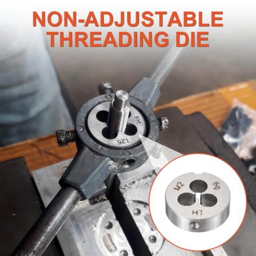 M2 x 0.4 Round Threading Die Left Hand Alloy Steel - size: M2 x 0.4