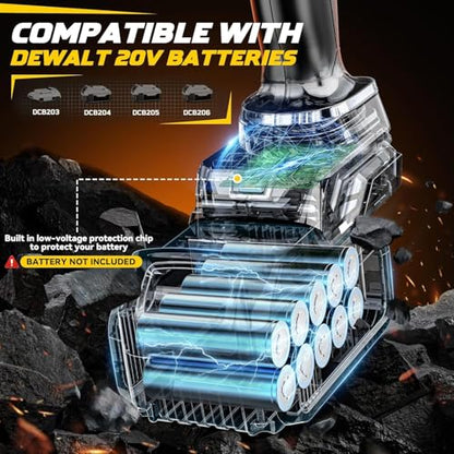 1/2-Inch Cordless Impact Wrench, 1000 Nm, Brushless (No Battery Included) - color: 1000n(no Battery Included)