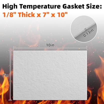 High Temperature Gasket Paper Thick Ceramic Fiber Alternative, 2100F Rated