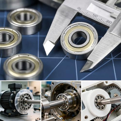 Dianrui 200 PCS 608ZZ Ball Bearings Assortment Kit Carbon Steel - size: 608ZZ