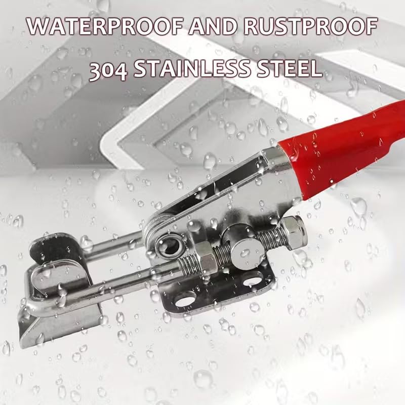 2PCS 304 Stainless Steel Self-Locking Fixture Lock Buckle Box Clamp
