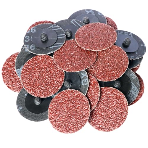 100Pcs 2" inch Sanding Disc Surface Conditioning Quick Change Disc R-Type Sandpaper Grinding Pad Abrasive Disc (36) - style: 36
