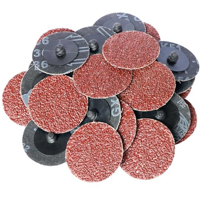 100Pcs 2" inch Sanding Disc Surface Conditioning Quick Change Disc R-Type Sandpaper Grinding Pad Abrasive Disc (36) - style: 36
