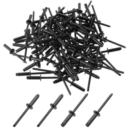 Antrader 3/16" x 5/8" Stainless Steel Blind Pop Rivets,Black,100Pcs - color: All Black, size: 4.8mm x 16mm