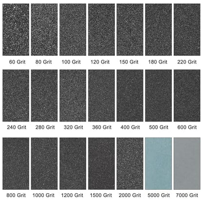 HARFINGTON 10pcs Sandpaper 100 Grit 18 x 12 Inch Silicon Sanding Sheets - size: 100 Grit