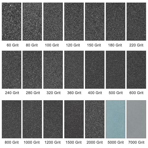 HARFINGTON 10pcs Sandpaper 80 Grit 18 x 12 Inch Silicon Sanding Sheets - size: 80 Grit