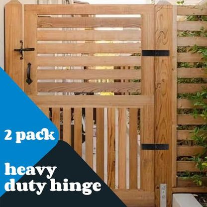 2Pcs Heavy Duty Folding Gate Hinges, 270° Black Door Hinges - style: Style1